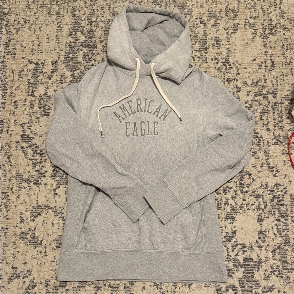 American Eagle Outfitters Light Gray Hoodie for Men